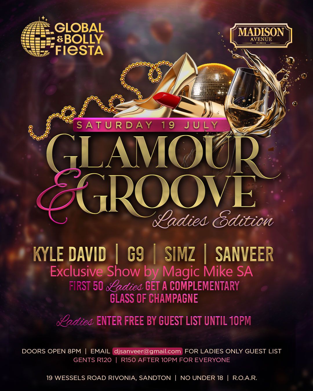 Poster for Glamour & Groove ~ Ladies Edition